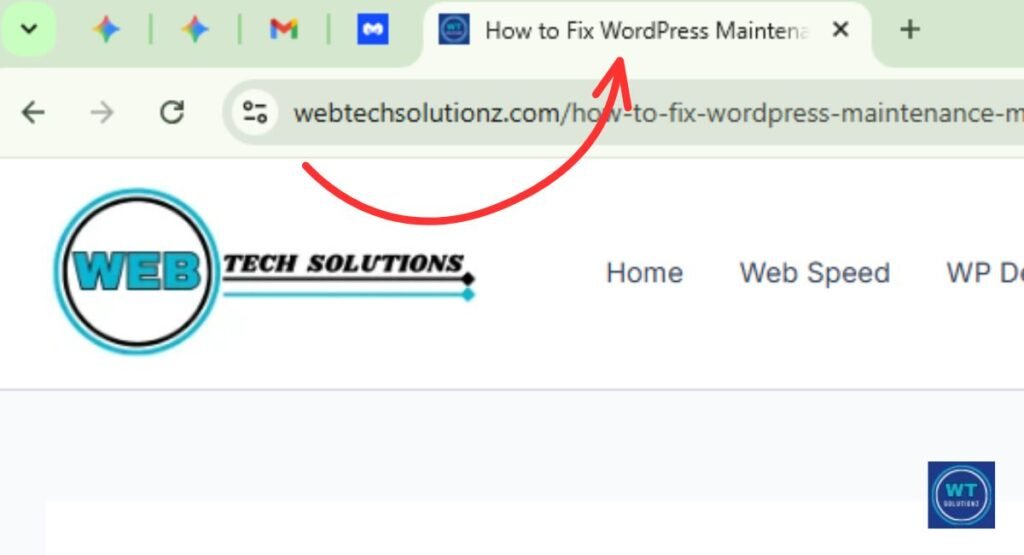 Text appearing in a browser tab representing the website title