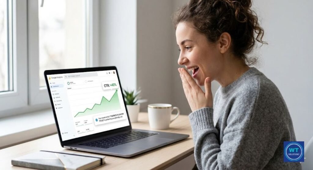 Freelancer happy with high CTR from a list-based website title 10 rules for catchy headlines