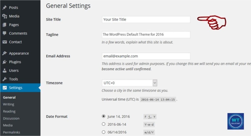 How to Change WordPress Site Title