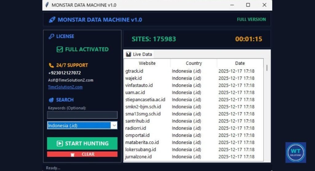Finding Unlimited Prospects with Monster Data Machine