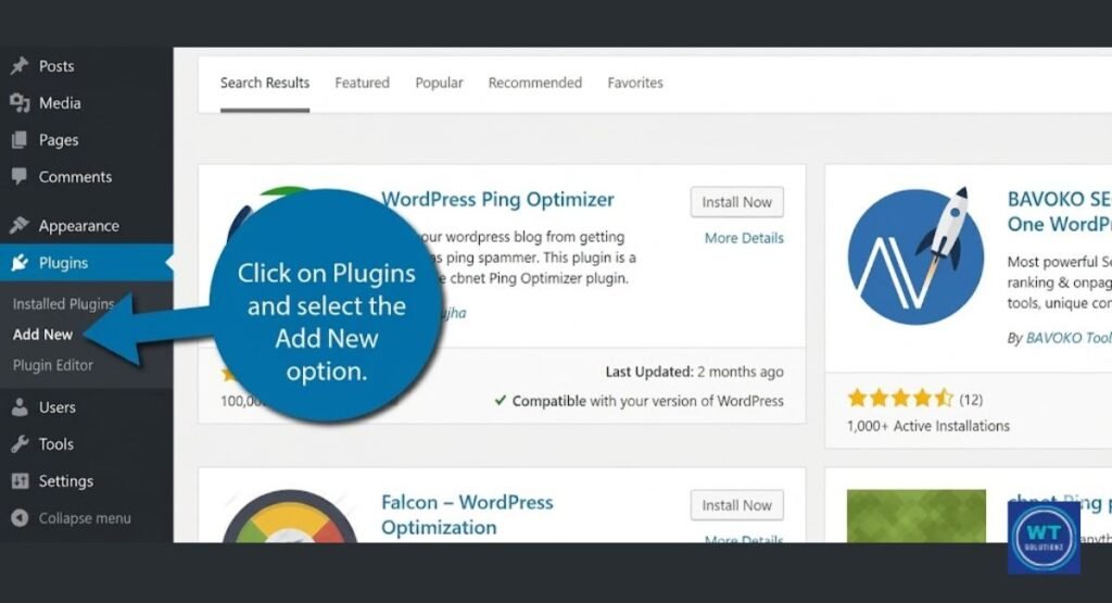 Installing WordPress Ping Optimizer