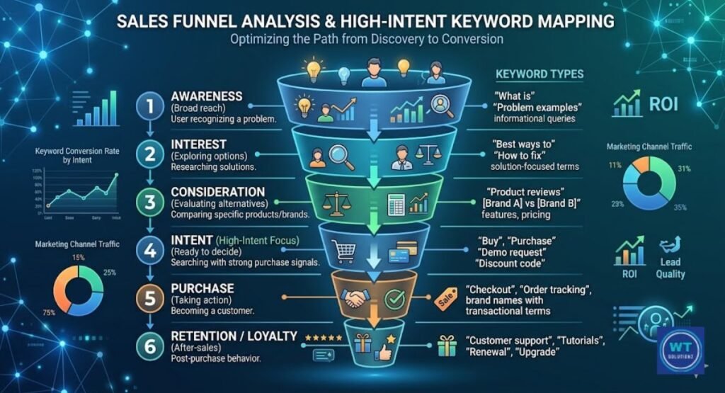 Sales Funnel Analysis and High-Intent Keyword Mapping