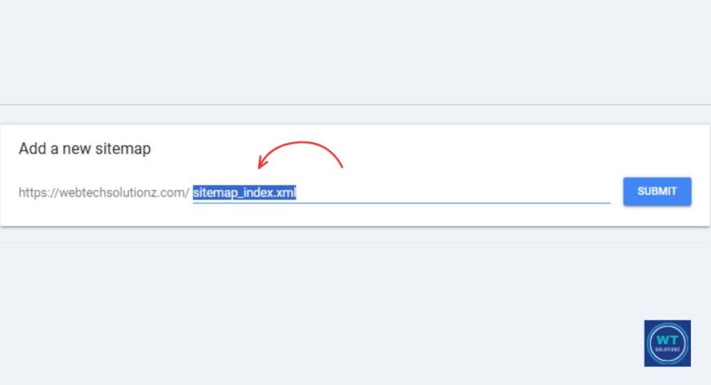 How to enter sitemap extension in Google Search Console Add a new sitemap box