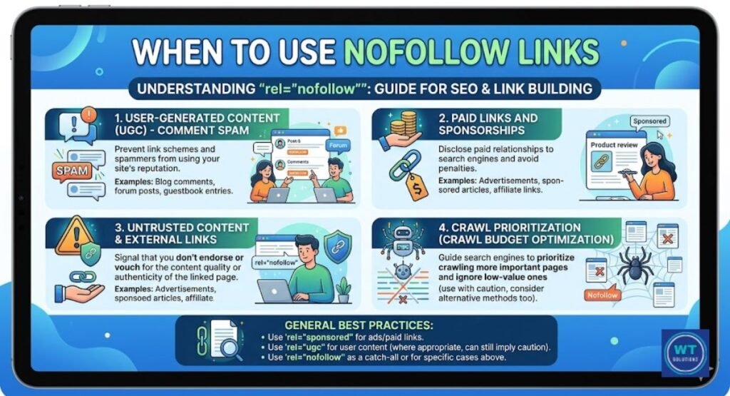 When to Use Nofollow Links