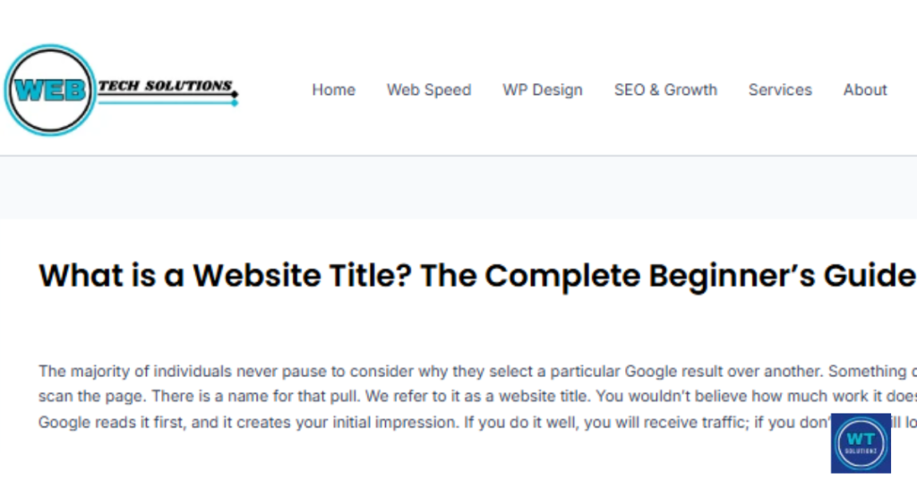 Where an H1 Is Displayed