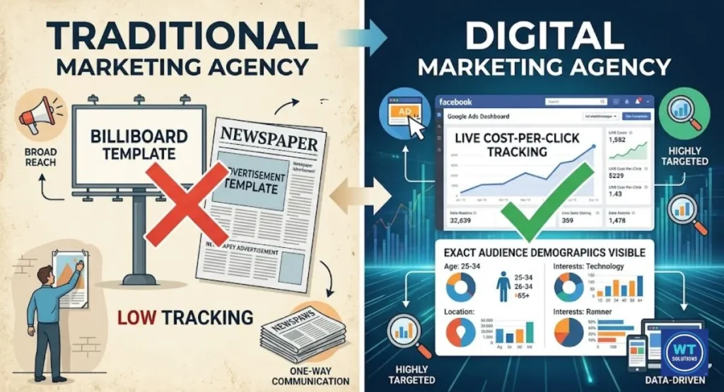 What Are the Key Differences Between Digital vs. Traditional Marketing Agencies